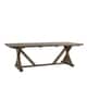 preview thumbnail 3 of 8, Paloma Rustic Reclaimed Wood Trestle Farm Table by iNSPIRE Q Artisan