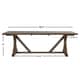 preview thumbnail 8 of 8, Paloma Rustic Reclaimed Wood Trestle Farm Table by iNSPIRE Q Artisan