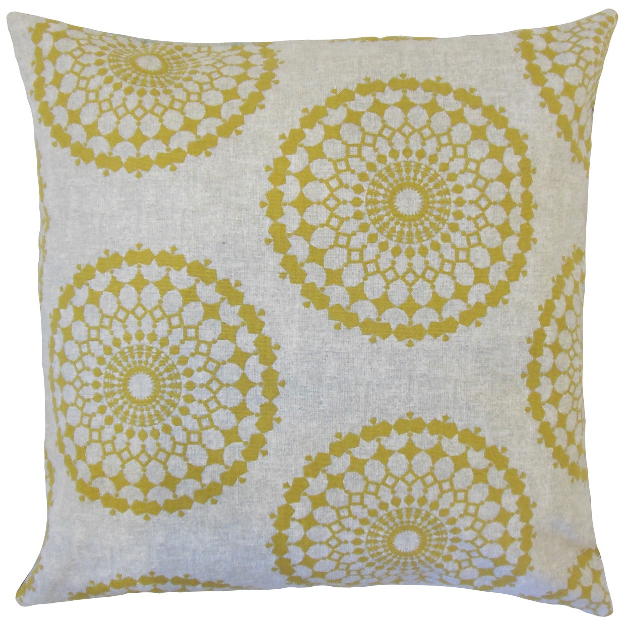 Elyes Geometric Throw Pillow Cover Citrine Overstock 11961518
