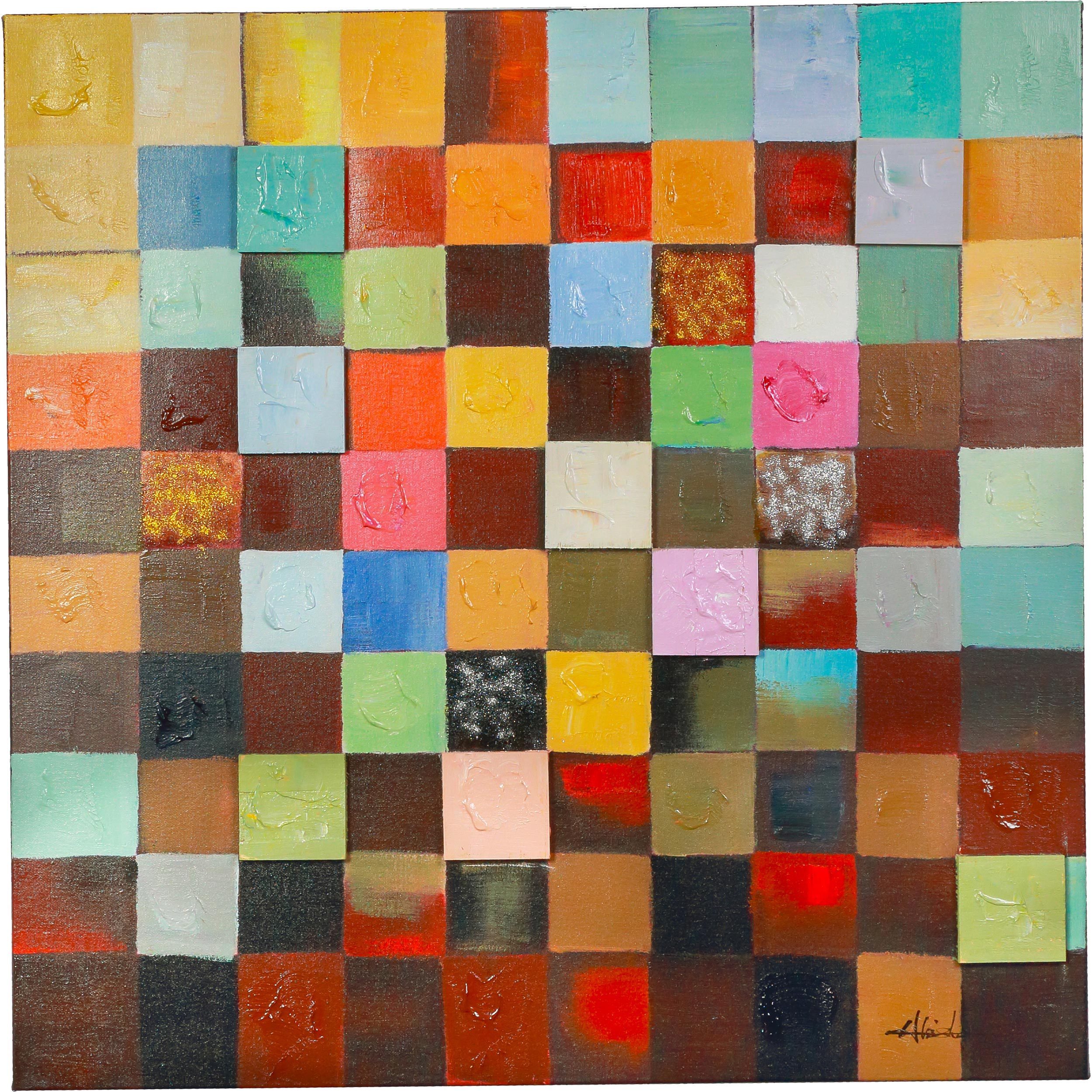 Shop Y Decor 40 X 40 Inch Hand Painted Mind Boggling In Vivid