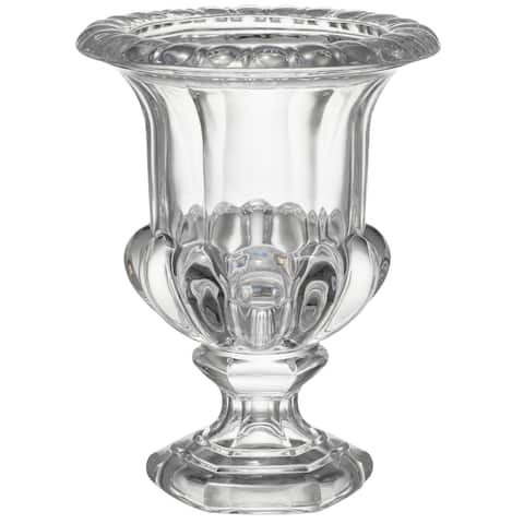A&B Home Omari 8-inch x 10-inch Large Crystal Urn Vase