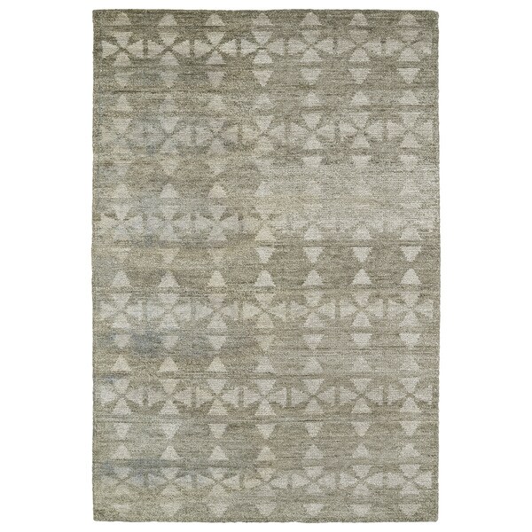 Shop Handmade Collins Oatmeal & Light Taupe Nomad Rug 9'6" x 13