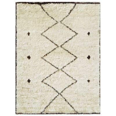 Pasargad Moroccan Hand-knotted Wool Rug