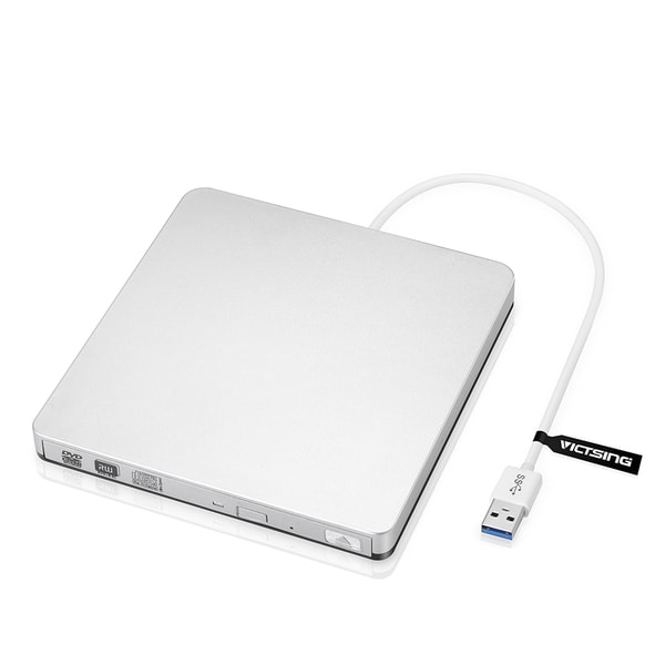 Shop Silvery External CD/DVD Burner with USB3.0 Cable - Free Shipping ...