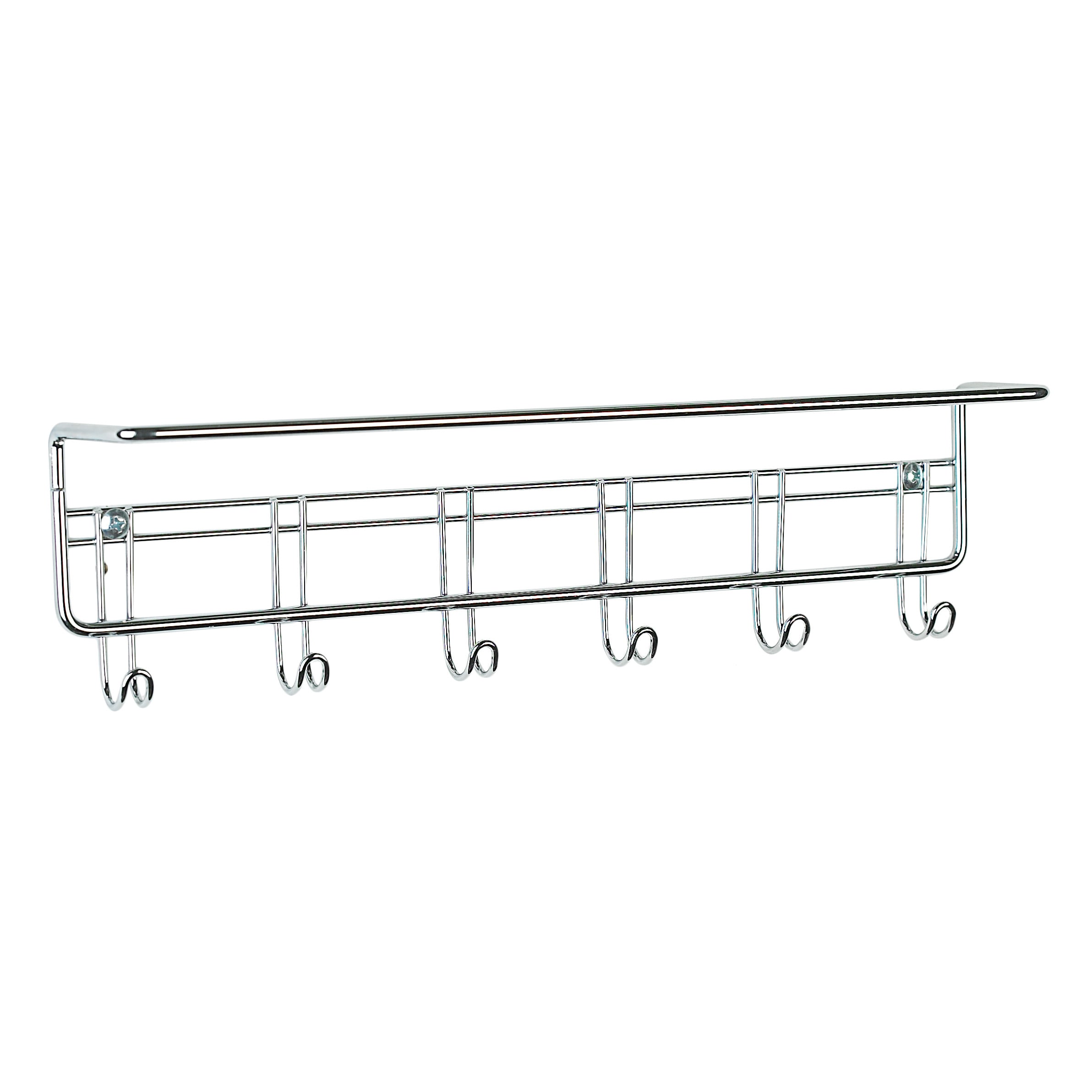 ClosetMaid Silver Chrome Steel 6-hook Towel Rack - Bed Bath & Beyond -  11966734