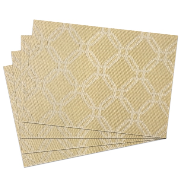 Shop Copper Links Woven Placemats (Pack of 4) Free Shipping On Orders