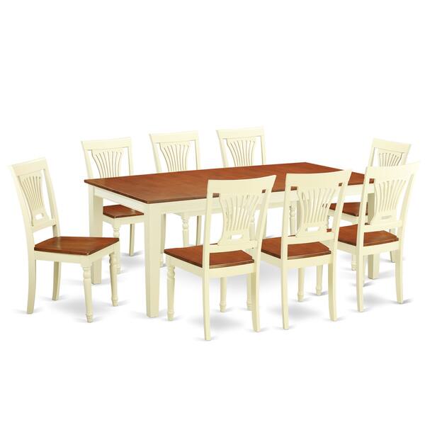 Shop Qupl9 W Rubberwood Dining Table With 8 Dining Chairs Free