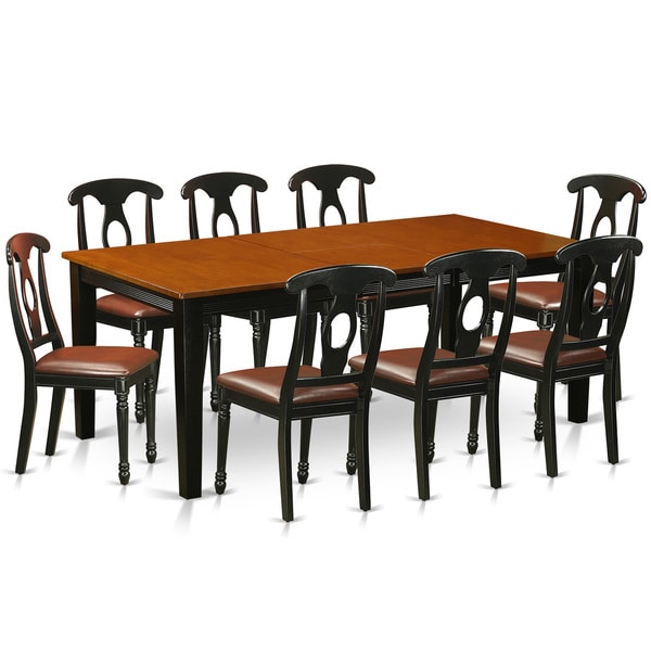 Black Cherry Finish Rubberwood Dining Table With 8 Black Cherry Finish Rubberwood Dining Table With 8 Chairs Free Shipping Today 11967656