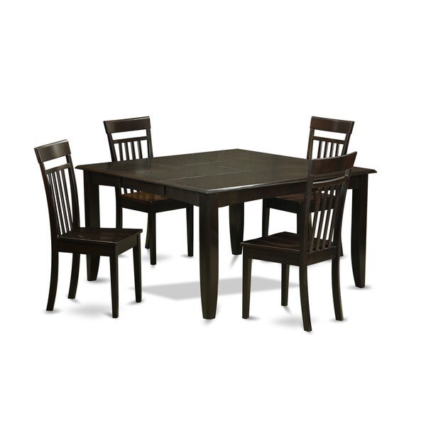 Pfca5 Cap Black Rubberwood 5 Piece Dining Table Set With Leaf Pfca5 Cap Black Rubberwood 5 Piece Dining Table Set With Leaf Free Shipping Today 11967747