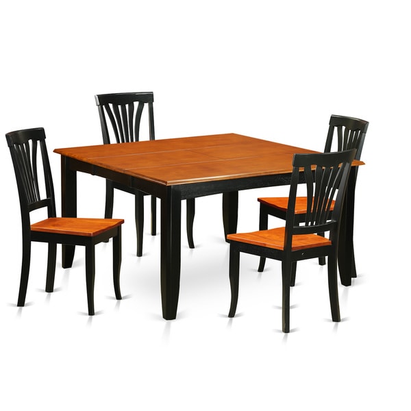 Pfav5 Bch Black Brown Rubberwood 5 Piece Dining Room Set Free Pfav5 Bch Black Brown Rubberwood 5 Piece Dining Room Set Free Shipping Today 11967756