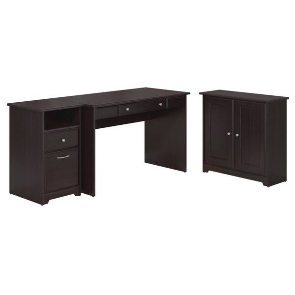 Shop Copper Grove Daintree Espresso Oak Writing Desk Low Storage