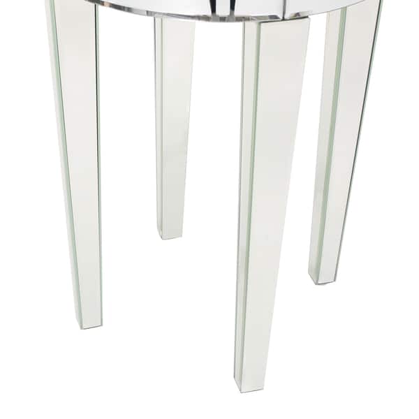 Normandie Mirrored Round End Table By Christopher Knight Home On Sale Overstock 11968912