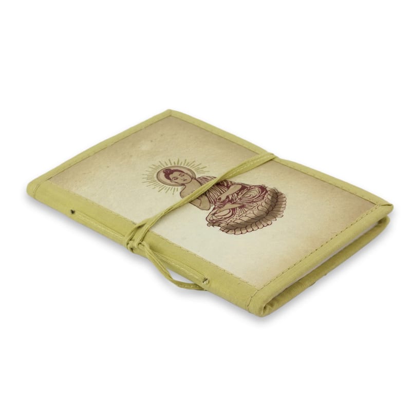 Handmade Paper 'Poetic Buddha' Journal (India)