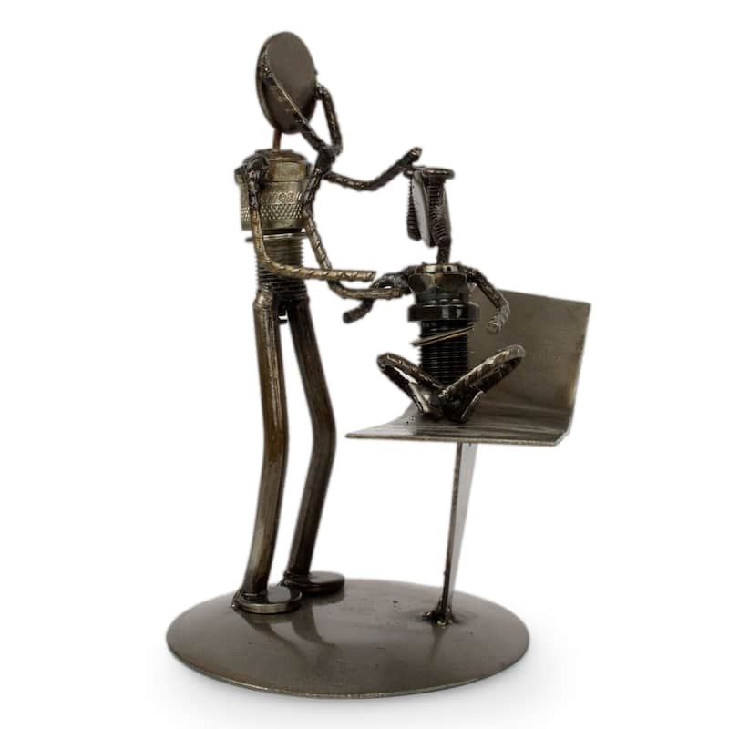 NOVICA Handmade Auto Part 'Pediatrician's Appointment' Sculpture (Mexico)