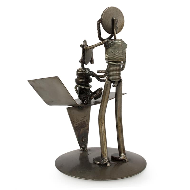 NOVICA Handmade Auto Part 'Pediatrician's Appointment' Sculpture (Mexico)