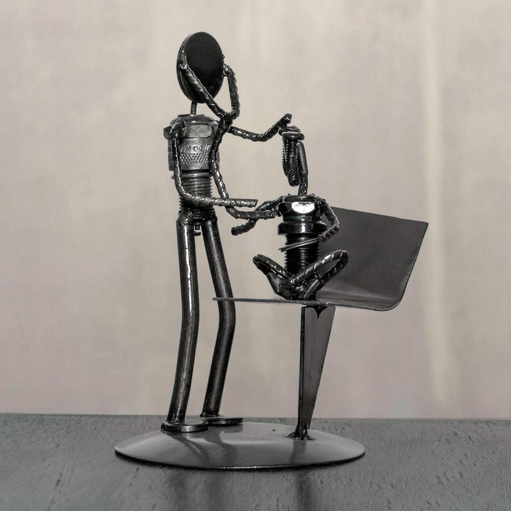 NOVICA Handmade Auto Part 'Pediatrician's Appointment' Sculpture (Mexico)