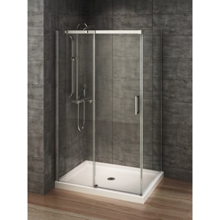 Berlin Glass 48-inch x 32-inch Rectangular Corner Shower Stall ...  Berlin Glass 48-inch x 32-inch Rectangular Corner Shower Stall - Free  Shipping Today - Overstock.com - 18857135