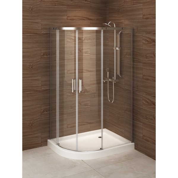 Madrid 48 inch x 36 inch Left opening Asymmetric Corner Shower Stall