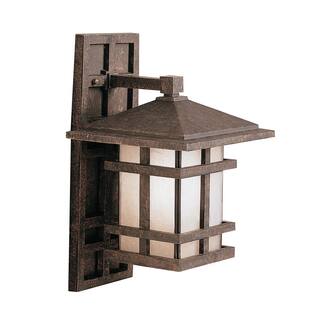 Kichler Lighting Cross Creek Collection 1-light Aged Bronze Outdoor Wall Lantern