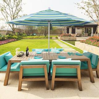 Size 11 Foot Patio Umbrellas Shades Our Best Garden California Umbrella 11 Rd Aluminum Frame Fibergl Rib Market Push Open