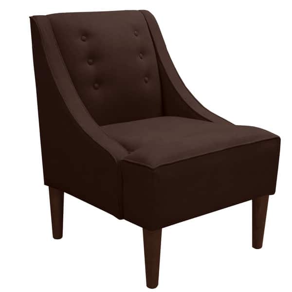 Skyline Furniture Napa Cappuccino Upholstered Swoop Arm Chair