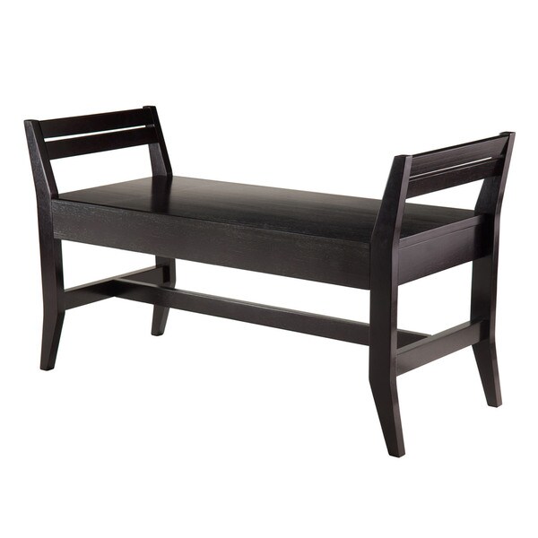 Shop Winsome Marvin Espresso Wood Living Room Angle Side Bench