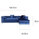 preview thumbnail 102 of 100, Chic Home Monet Button-tufted Sectional Sofa