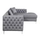 preview thumbnail 47 of 100, Chic Home Monet Button-tufted Sectional Sofa