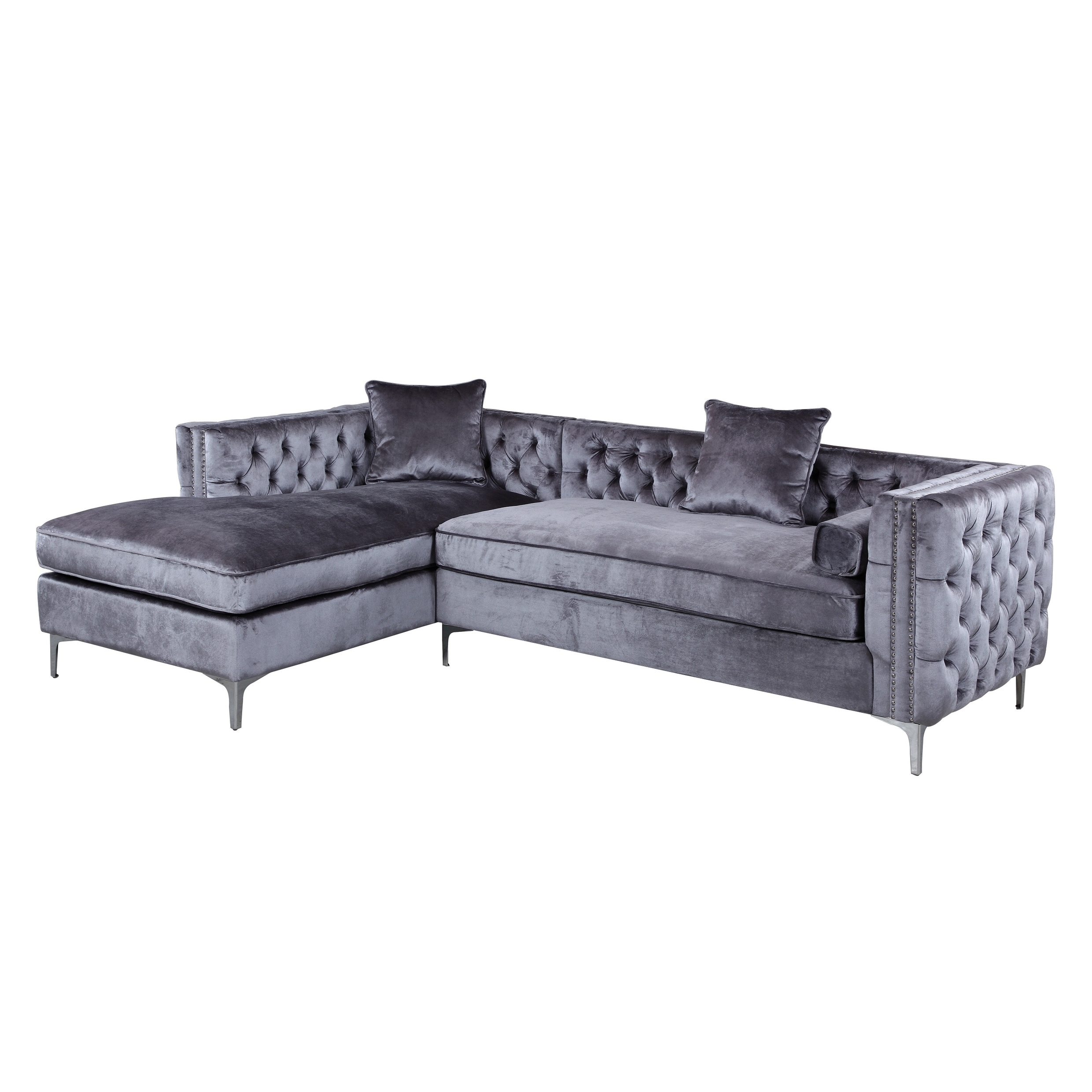 Chic Home Monet Button Tufted Sectional Sofa