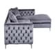preview thumbnail 51 of 100, Chic Home Monet Button-tufted Sectional Sofa