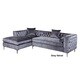 preview thumbnail 83 of 100, Chic Home Monet Button-tufted Sectional Sofa