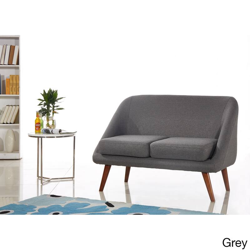 Modern Fabric Loveseat
