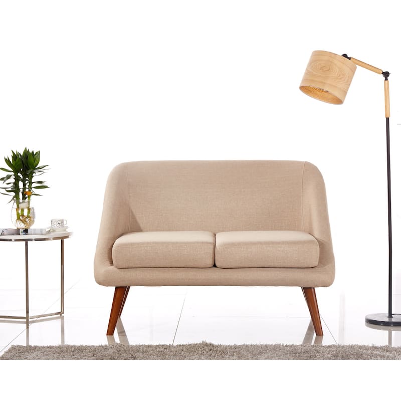 Modern Fabric Loveseat