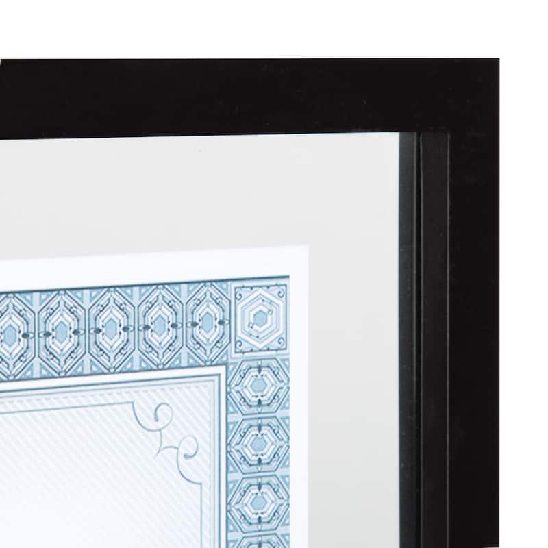 Black Wood Gallery Document Frame (Pack of 4)