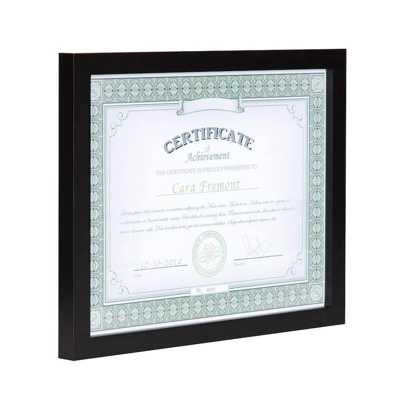 Black Wood Gallery Document Frame (Pack of 4)