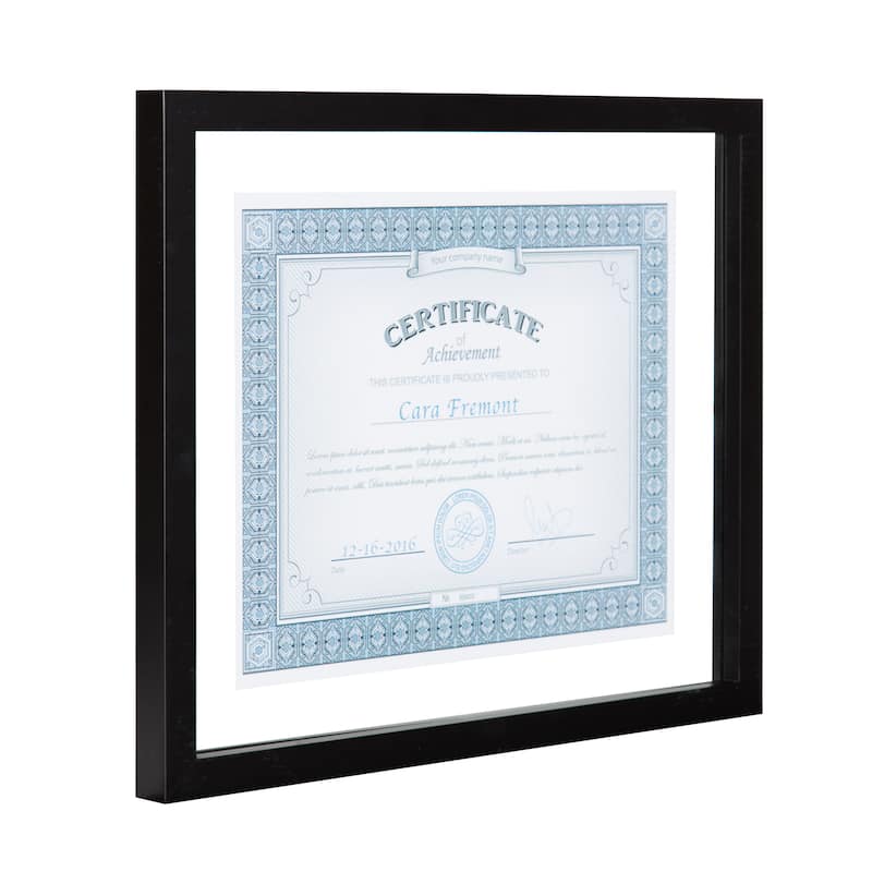 Black Wood Gallery Document Frame (Pack of 4) - Black