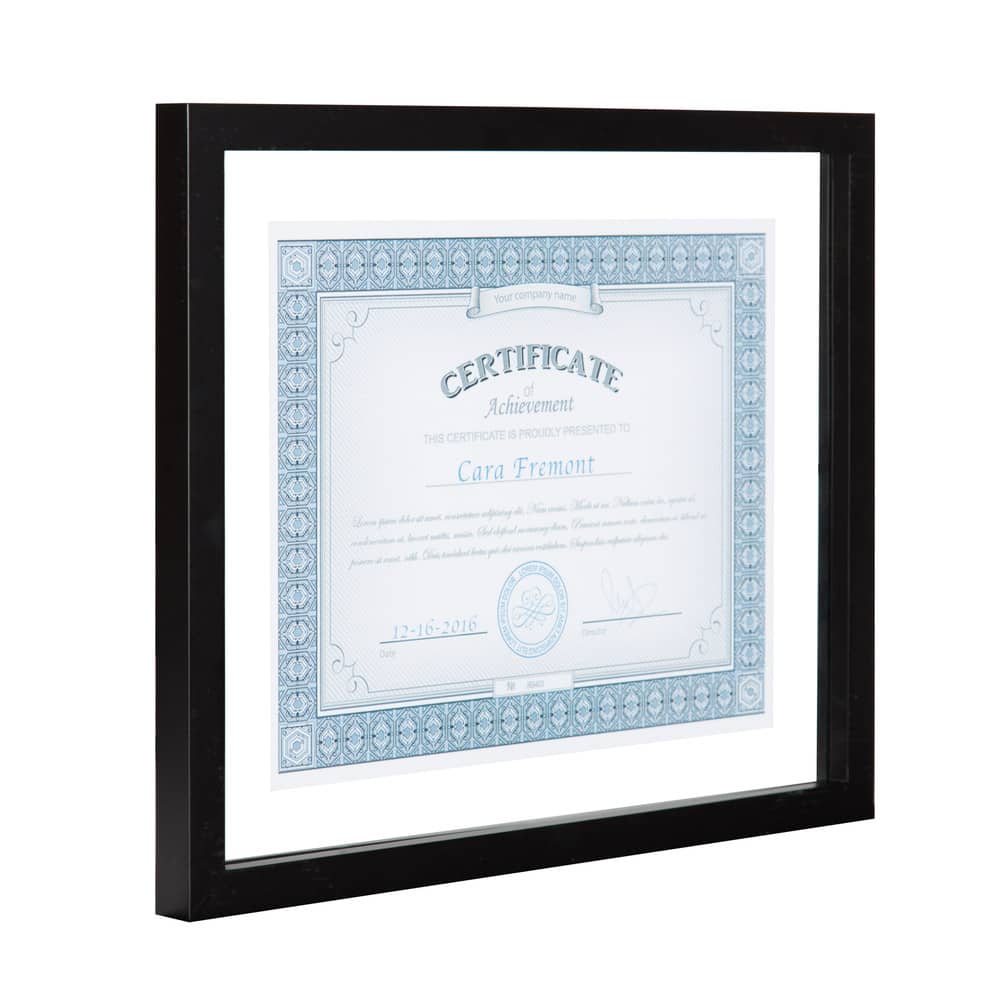 Black Wood Gallery Document Frame (Pack of 4)