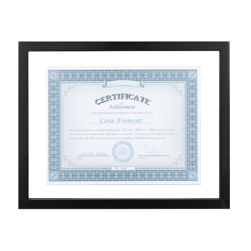 Black Wood Gallery Document Frame (Pack of 4)