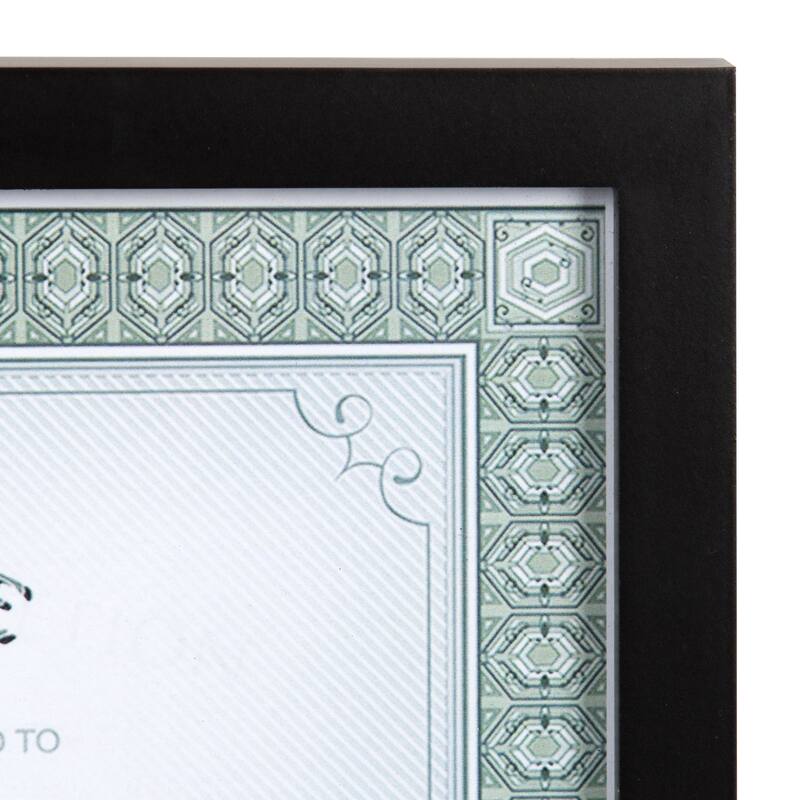 Black Wood Gallery Document Frame (Pack of 4)