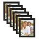 Casual Distressed Black Wood Picture Frame (Set of 6) - 8x10