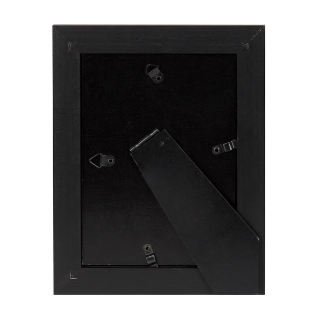 Casual Distressed Black Wood Picture Frame (Set of 6)