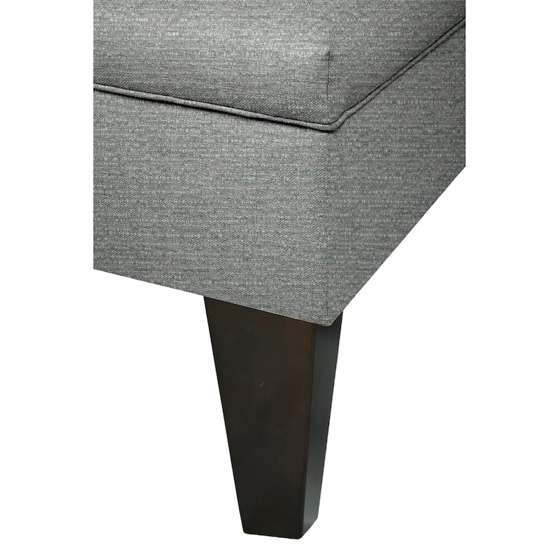 MJL Furniture Brooklyn Upholstered Square Storage Ottoman