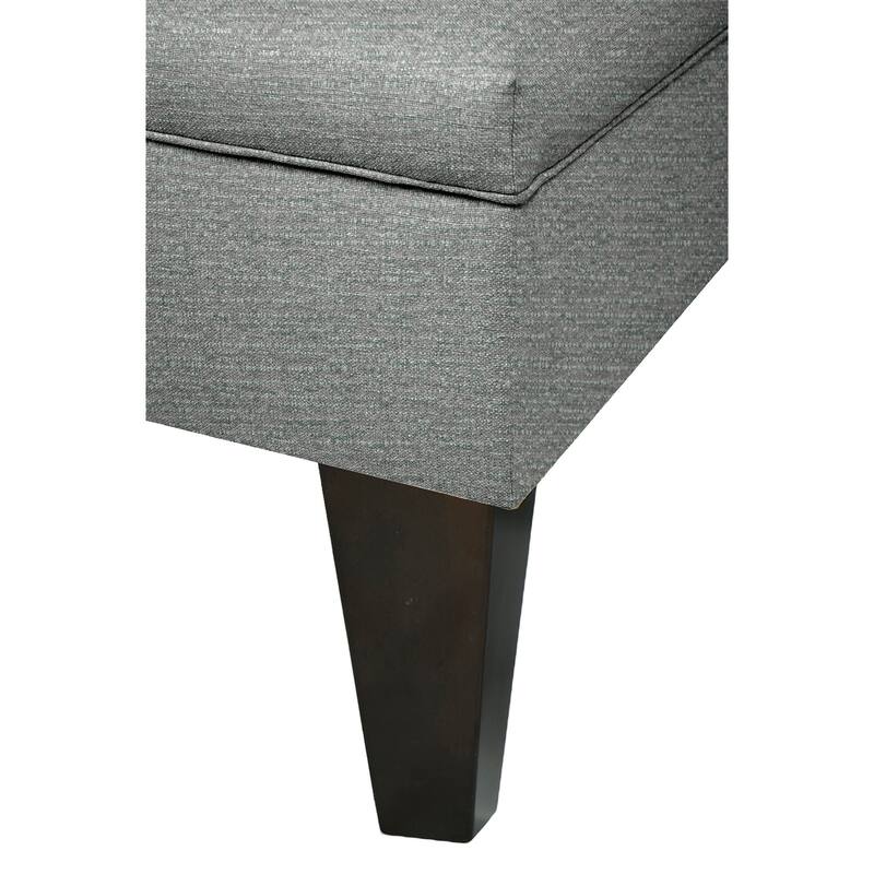 MJL Furniture Brooklyn Upholstered Square Storage Ottoman