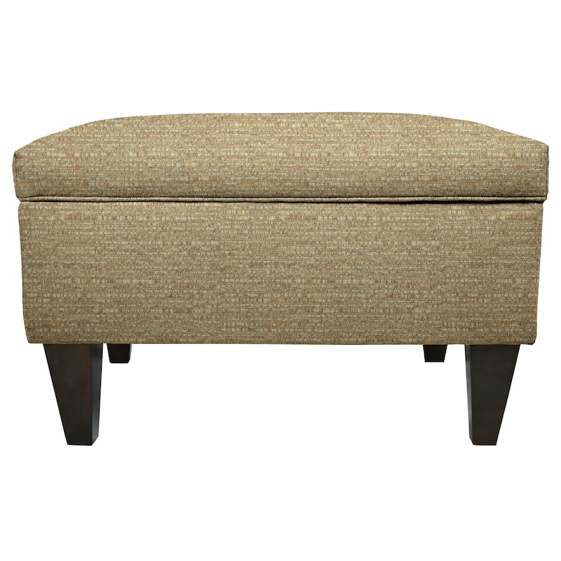 MJL Furniture Brooklyn Upholstered Square Storage Ottoman