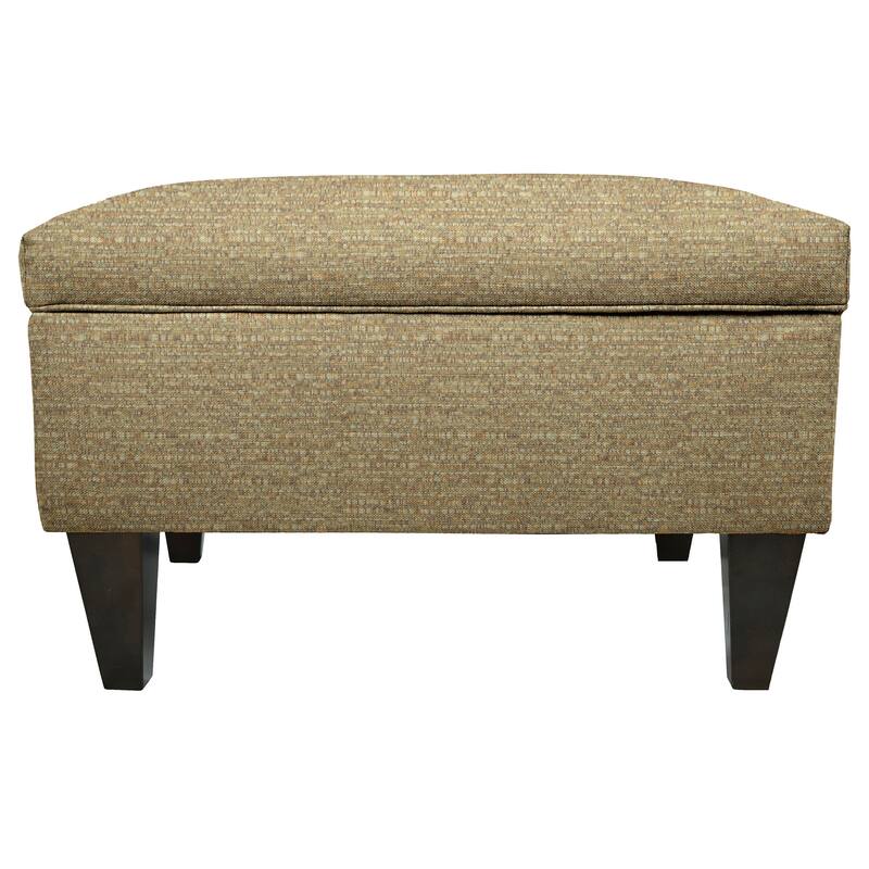 MJL Furniture Brooklyn Upholstered Square Storage Ottoman