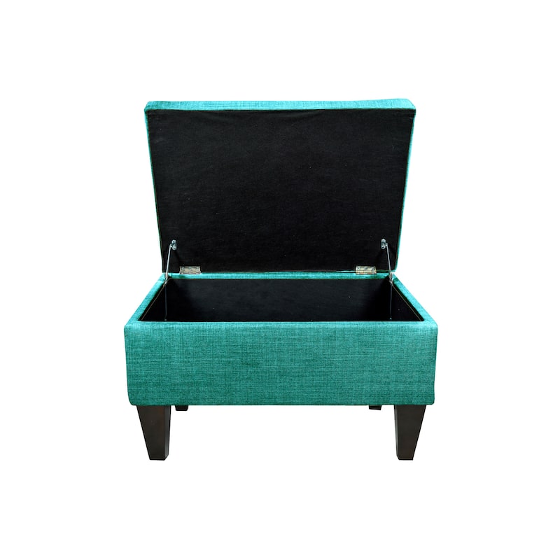 MJL Furniture Brooklyn Upholstered Square Storage Ottoman