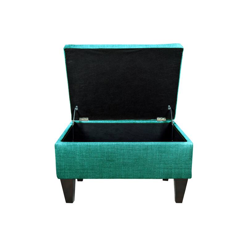 MJL Furniture Brooklyn Upholstered Square Storage Ottoman