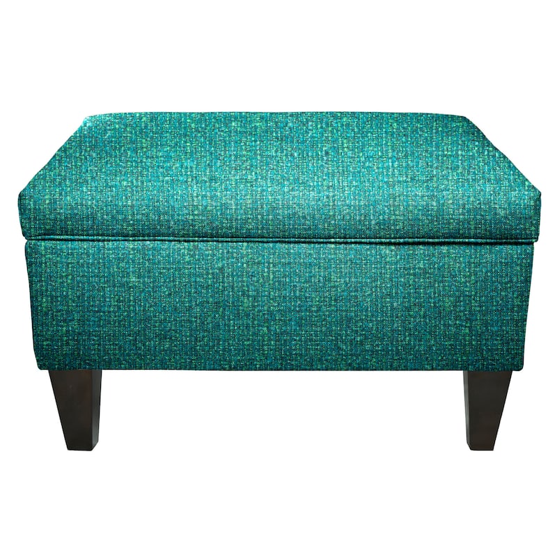 MJL Furniture Brooklyn Upholstered Square Storage Ottoman