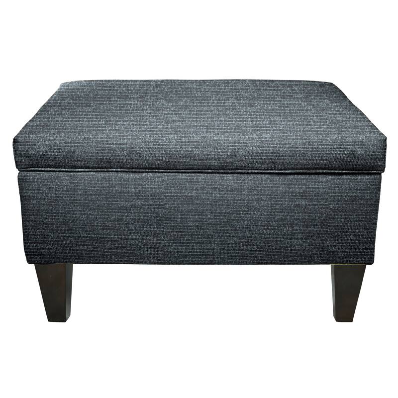 MJL Furniture Brooklyn Upholstered Square Storage Ottoman