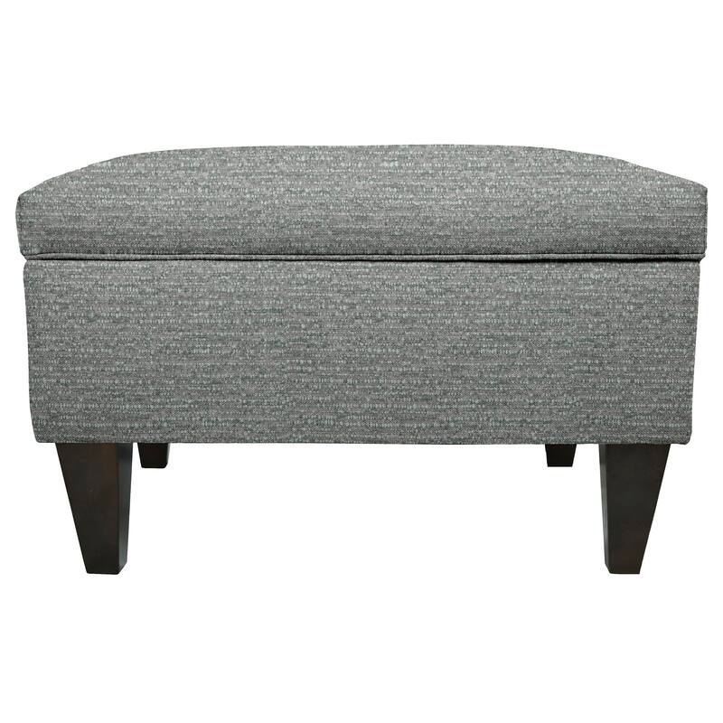 MJL Furniture Brooklyn Upholstered Square Storage Ottoman
